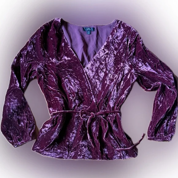 Crushed velvet top - Picture 1 of 7